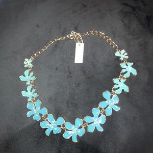Vera Bradley blue and gold necklace